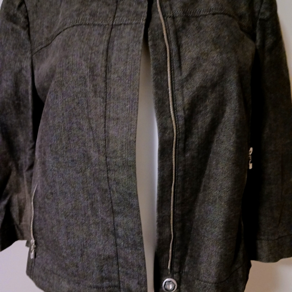 ST. John, denim blazer, Blue,sz Med